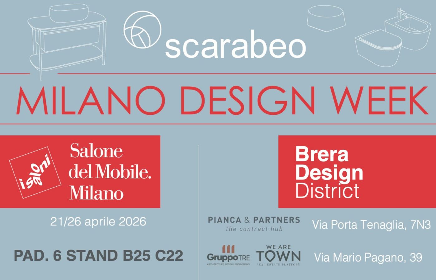 Milano Design Week 2026 - Scarabeo Ceramiche